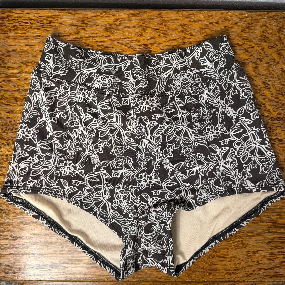 Popina Brown/White Swimwear/Sports Bottoms Size Small